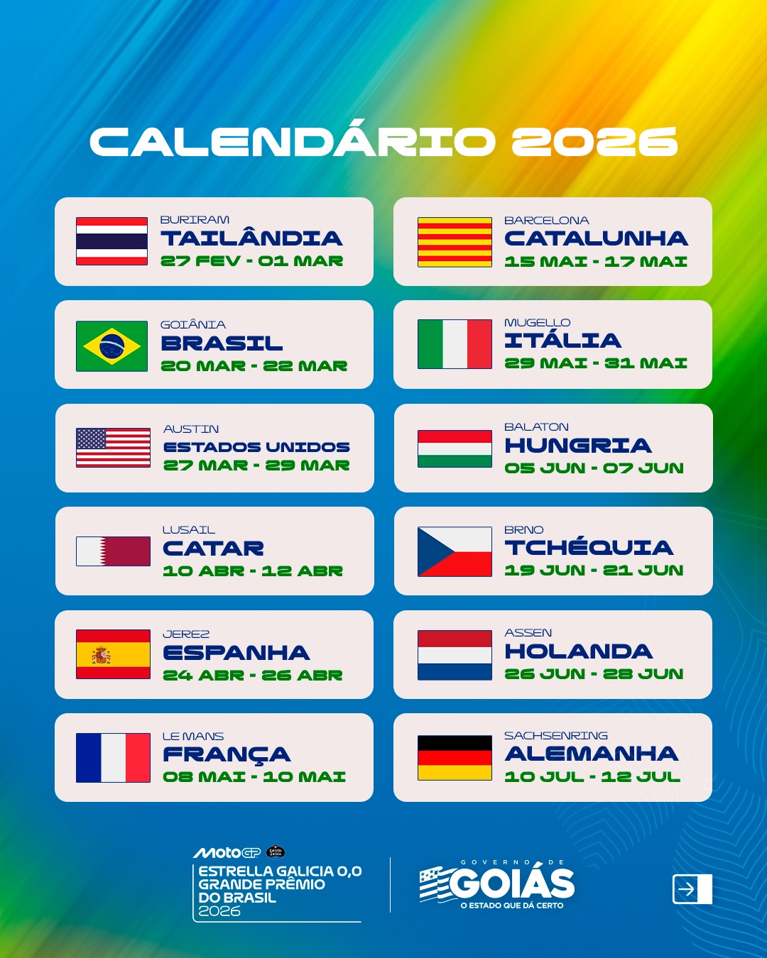 Line-Up 2026 - Novos uniformes